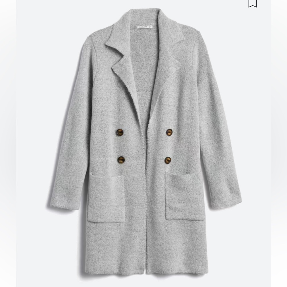 Pink Clover Hayley Double Pocket Coatigan